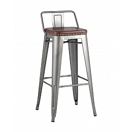 Стул барный TOLIX SOFT серебристый