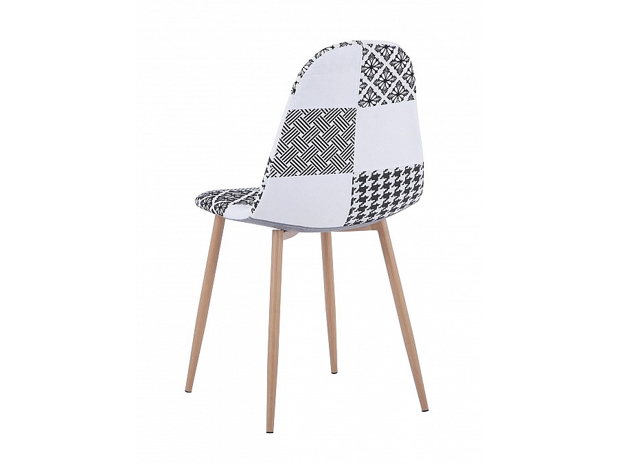 Стул Валенсия пэчворк черно-белый