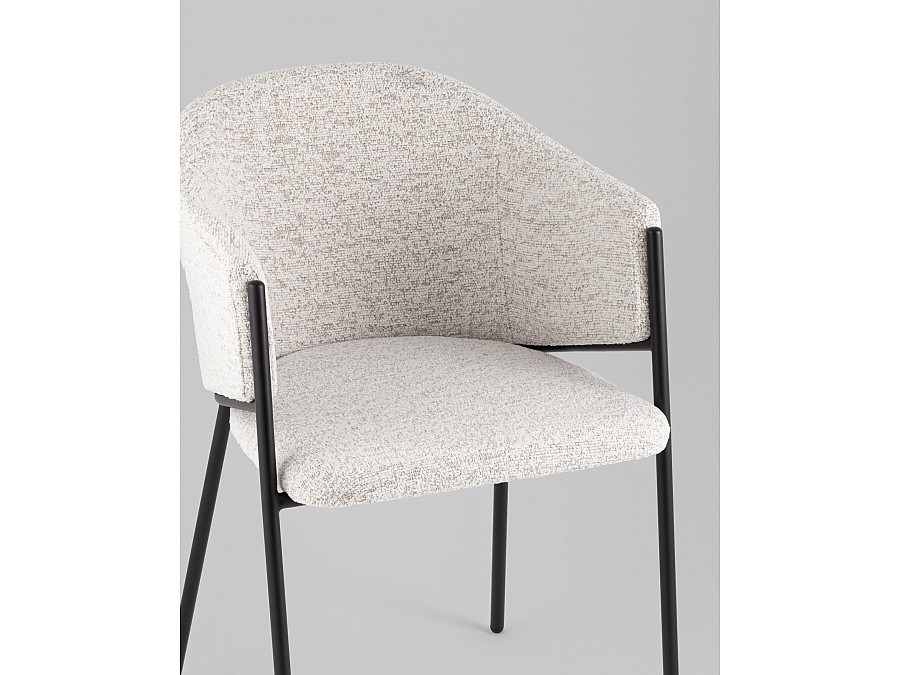 Стул обеденный Carmel бело-серый