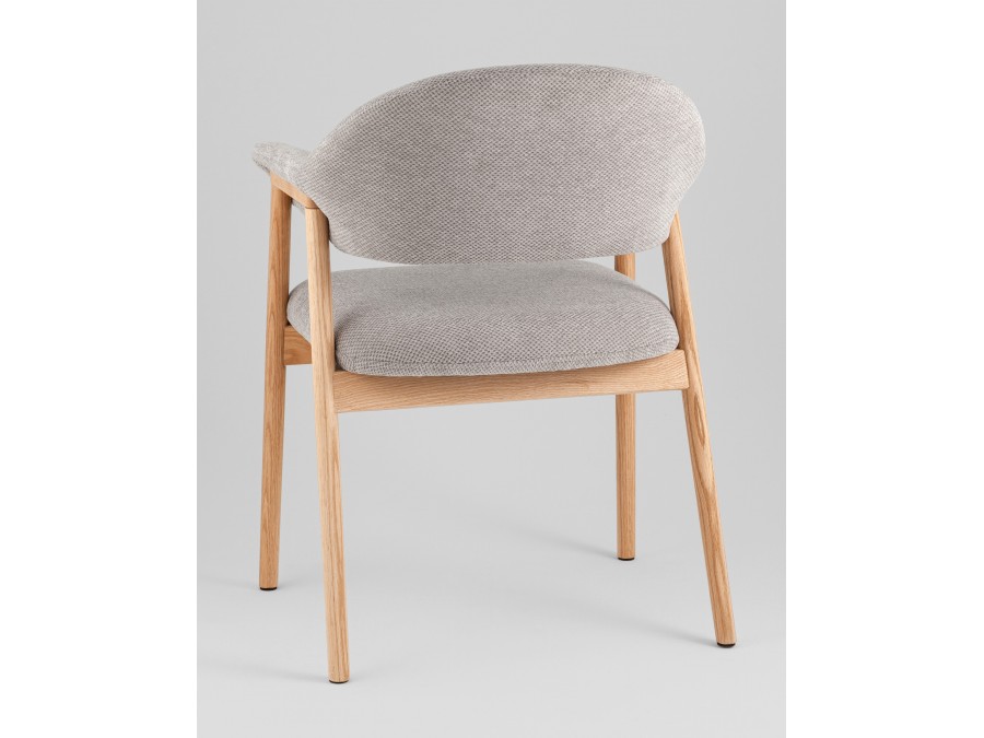 Стул обеденный Tavu с деревянными ножками серый