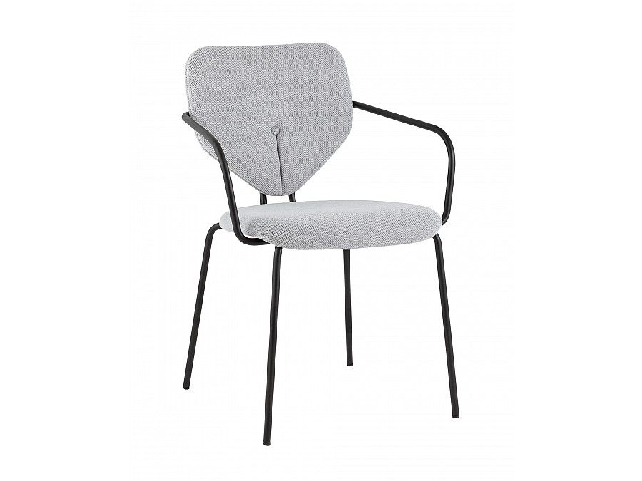 Стул обеденный Masey с подлокотниками серый