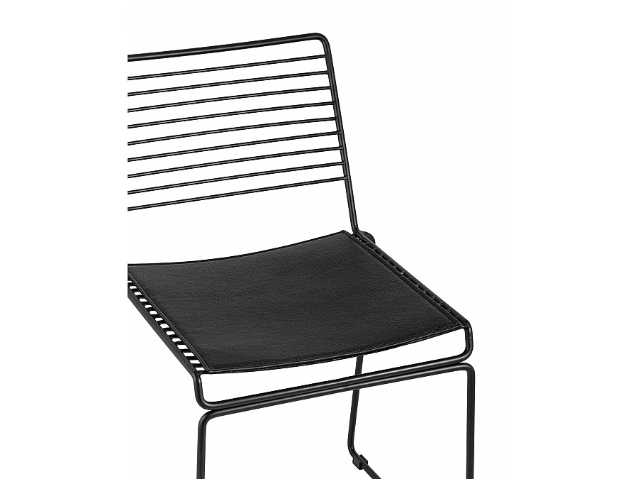 Стул обеденный Danny черный с черной подушкой