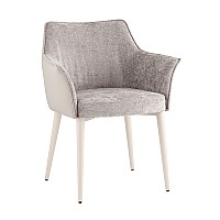 Стул обеденный Feston слоновая кость букле с экокожей