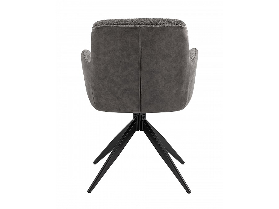 Стул обеденный Waldo серый с серой экокожей