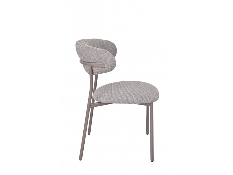 Стул обеденный Ayla серый серые ножки 2 шт.