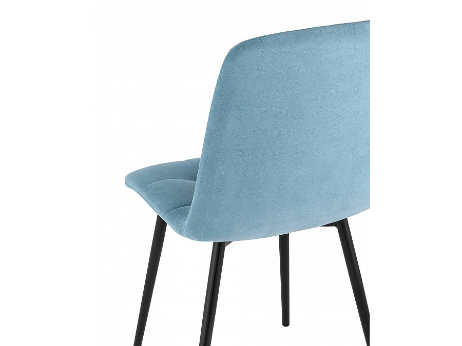 Стул Oliver велюр пыльно-голубой