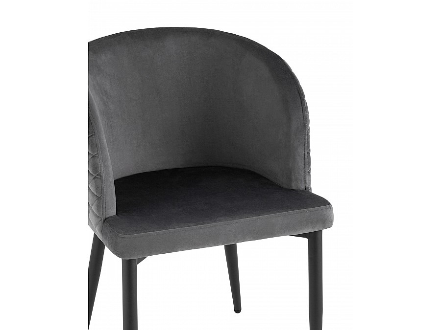 Стул Оскар велюр серый