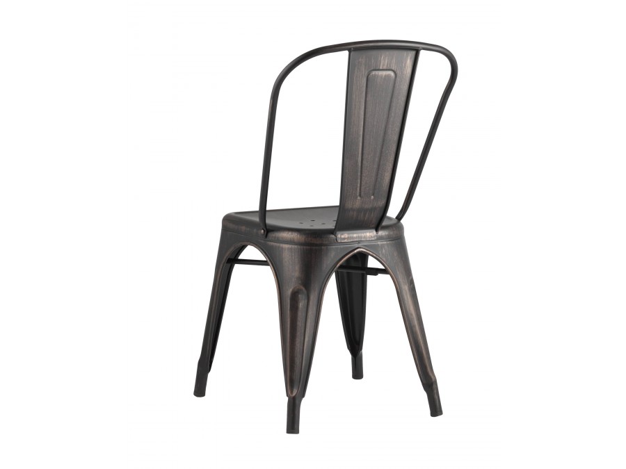 Стул TOLIX черный патина золото