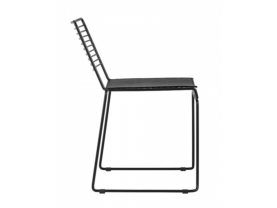 Стул обеденный Danny черный с черной подушкой