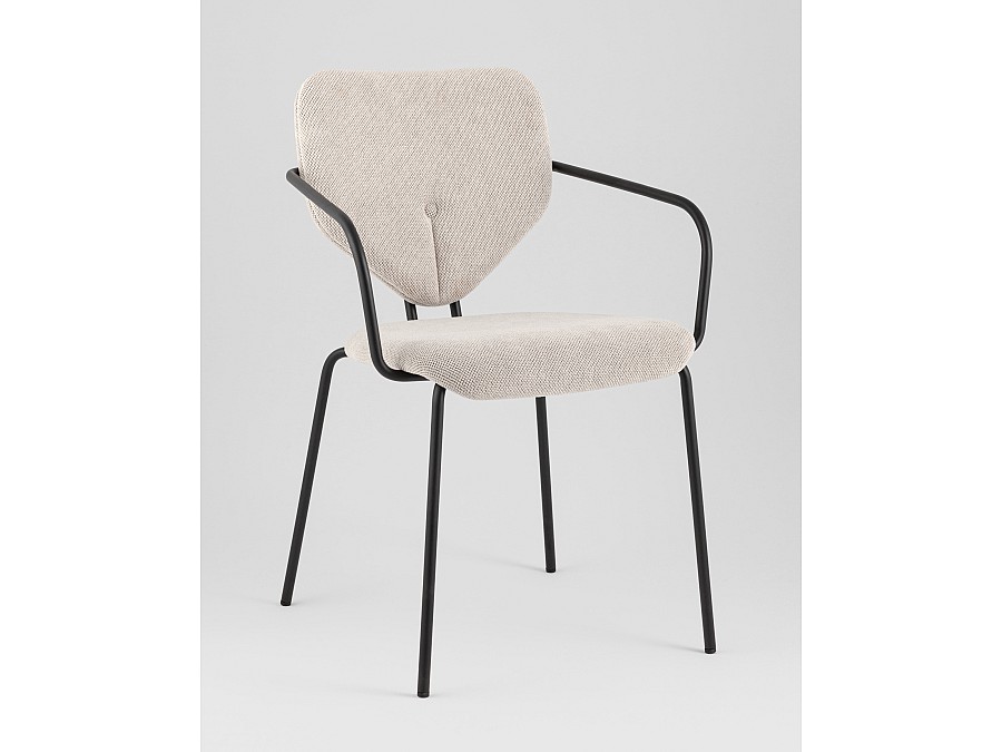 Стул обеденный Masey с подлокотниками бежевый