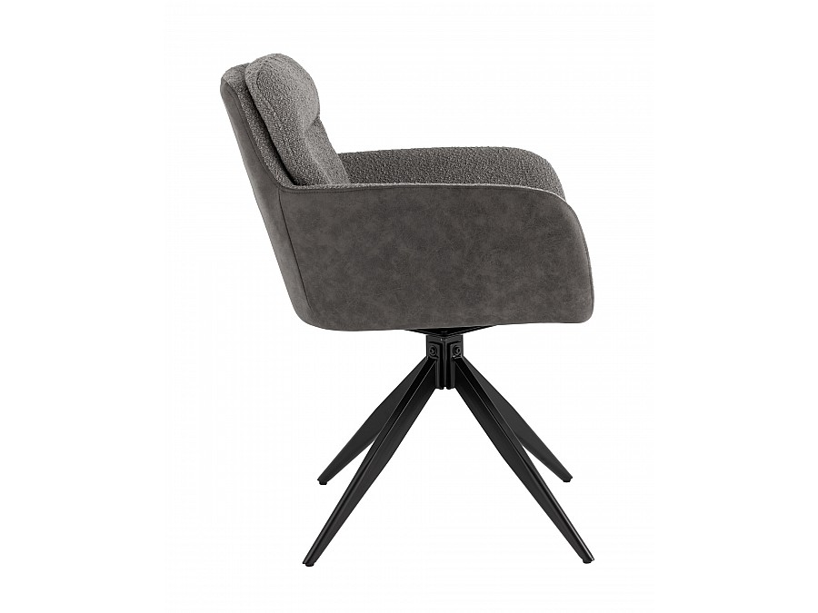 Стул обеденный Waldo серый с серой экокожей