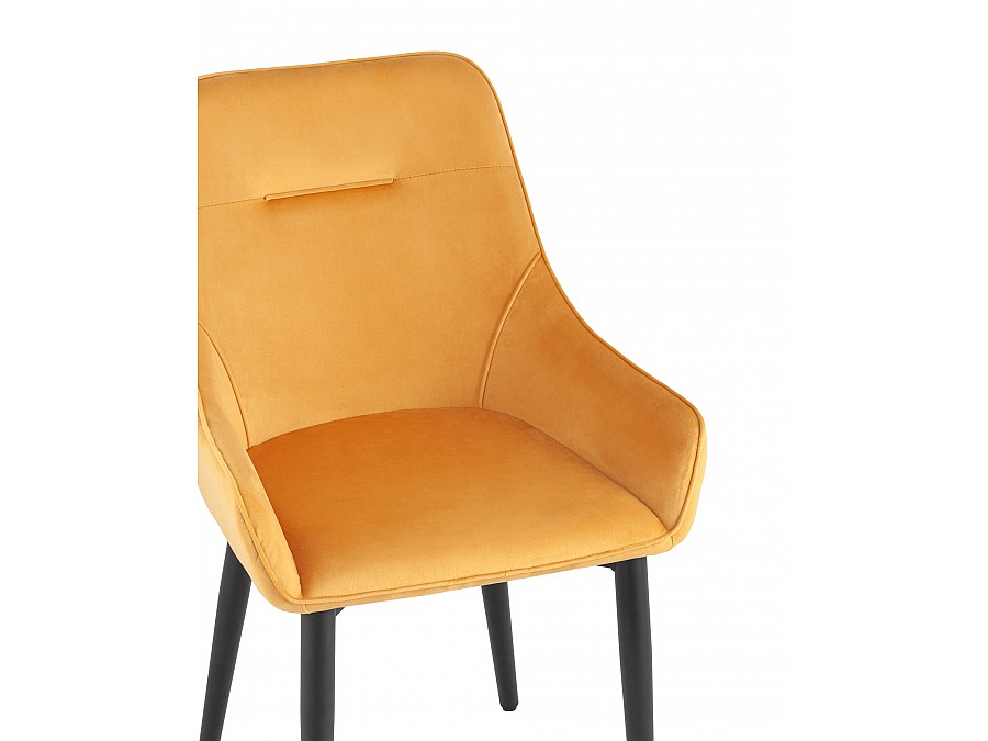 Стул Диана велюр оранжевый