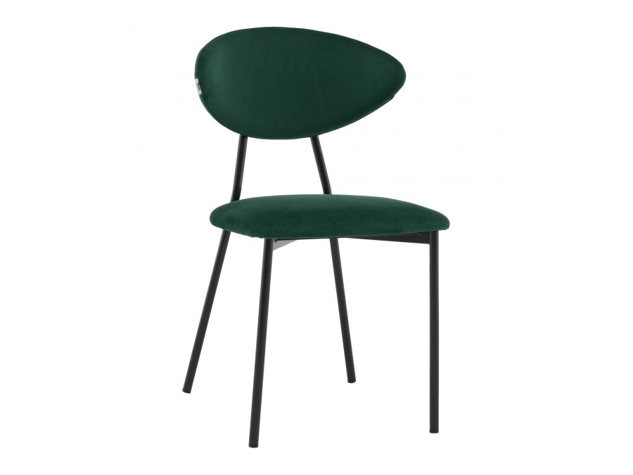 Стул обеденный Квинси велюр зеленый
