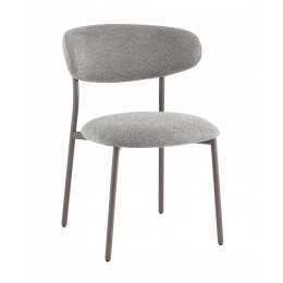 Стул обеденный Ayla серый серые ножки