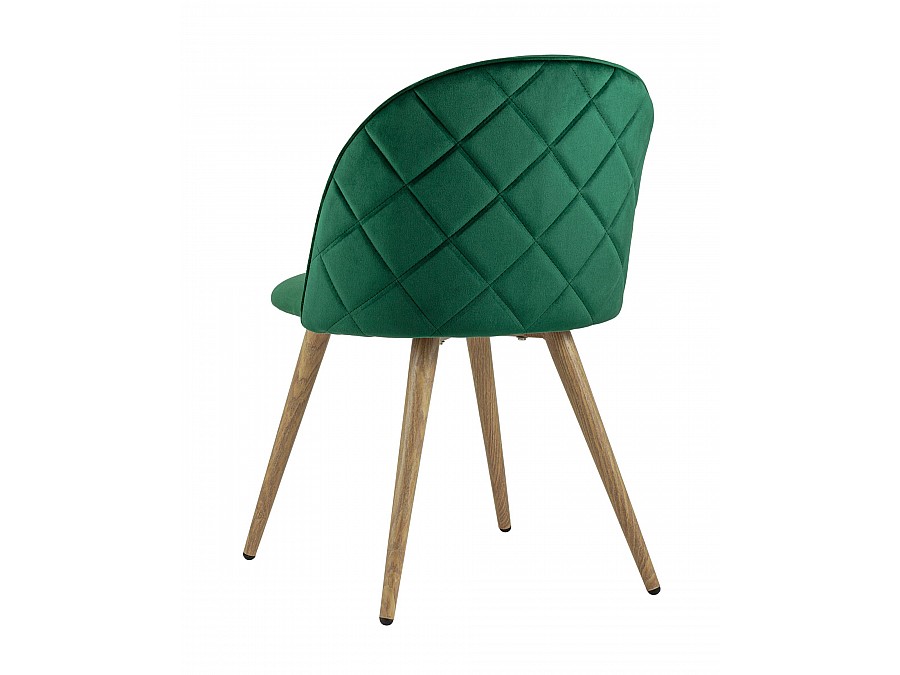 Стул Лион велюр с ромбами зеленый