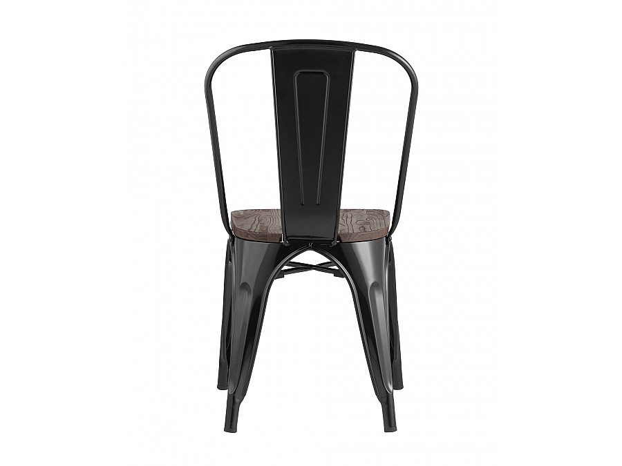 Стул TOLIX WOOD черный глянцевый