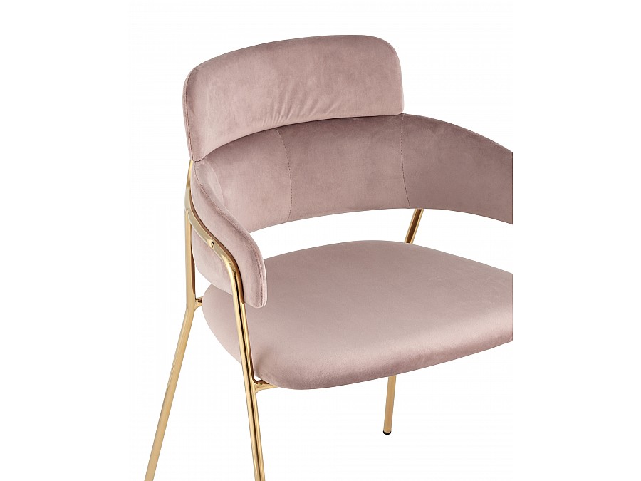 Стул Полин велюр розовый