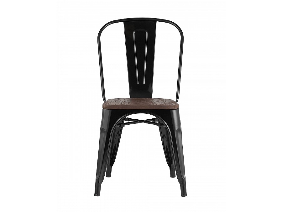 Стул TOLIX WOOD черный глянцевый
