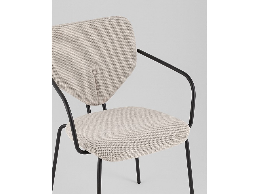 Стул обеденный Masey с подлокотниками бежевый