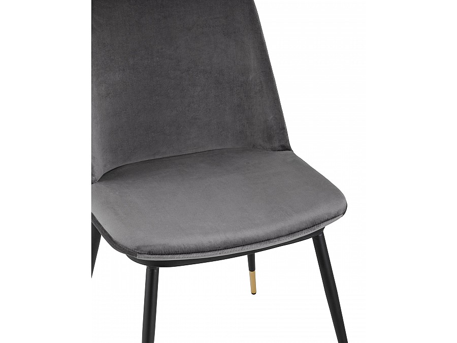Стул Мелисса велюр темно-серый
