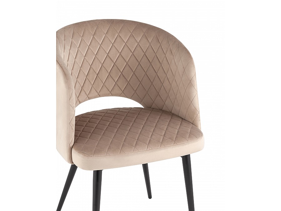 Стул-кресло Дарелл велюр бежевый