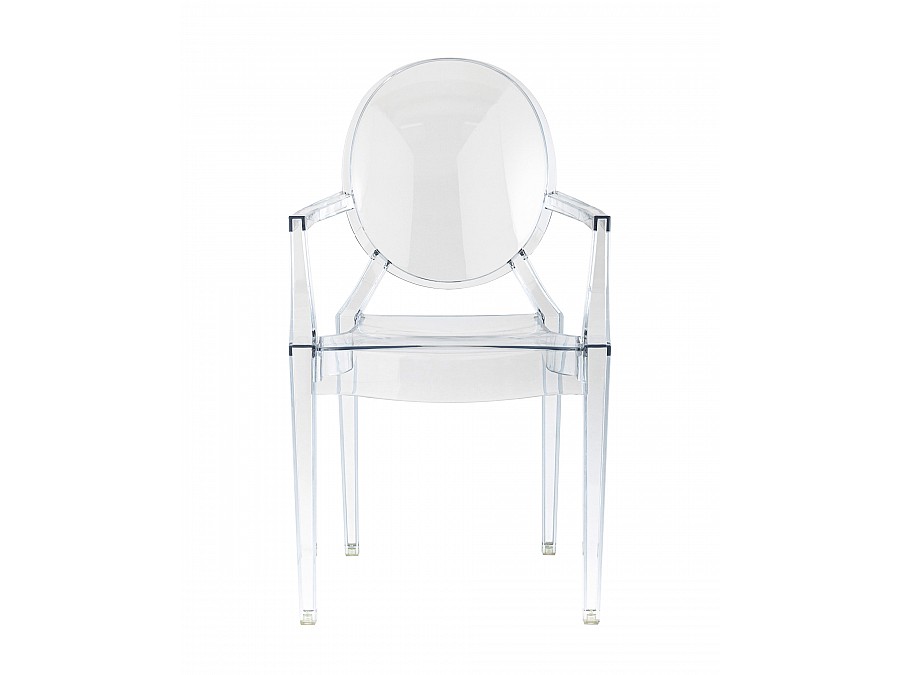 Стул Victoria Ghost с подлокотниками прозрачный