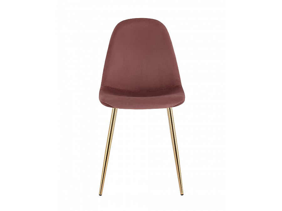 Стул Валенсия SN велюр пыльно-розовый золотые ножки