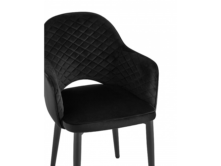 Стул Венера диамант велюр черный