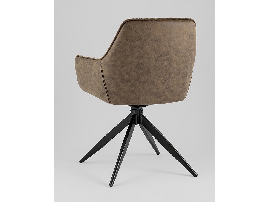 Стул обеденный Alba экокожа коричневый