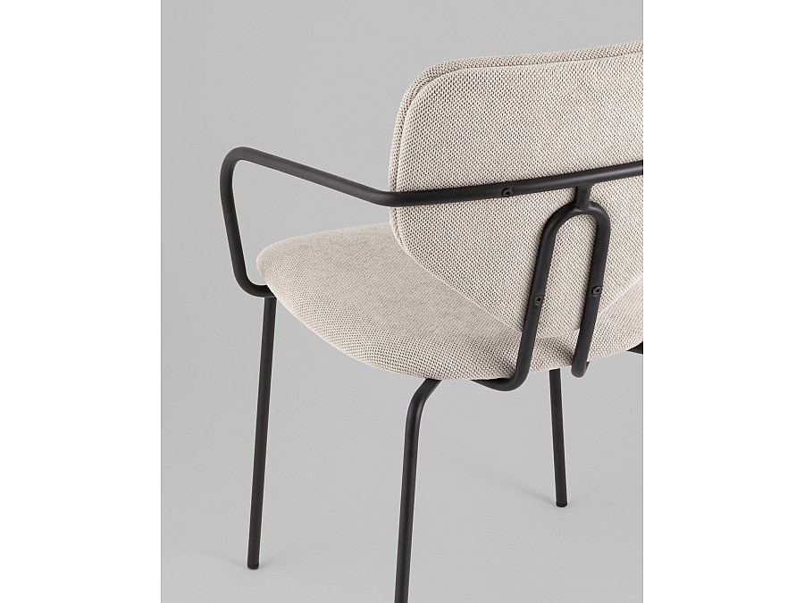 Стул обеденный Masey с подлокотниками бежевый