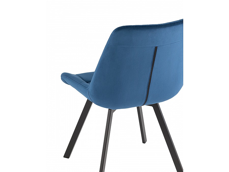 Стул вращающийся Флекс велюр синий