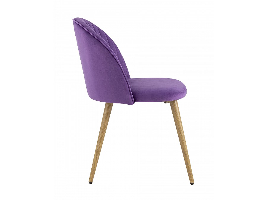 Стул Лион Страйпс велюр лиловый