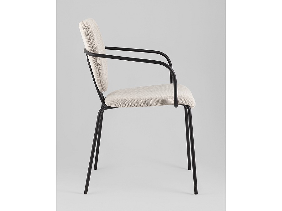 Стул обеденный Masey с подлокотниками бежевый