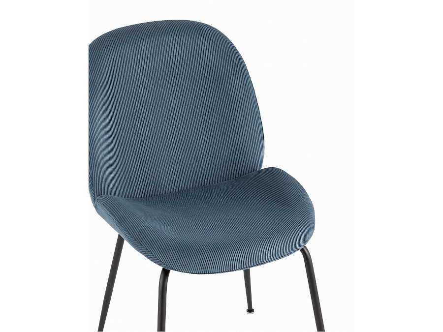 Стул Beetle велюр голубой