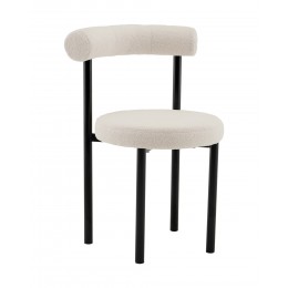 Стул обеденный Флорео букле молочный