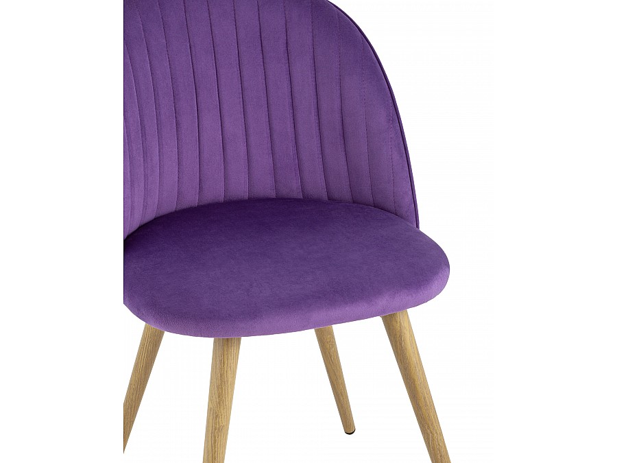 Стул Лион Страйпс велюр лиловый