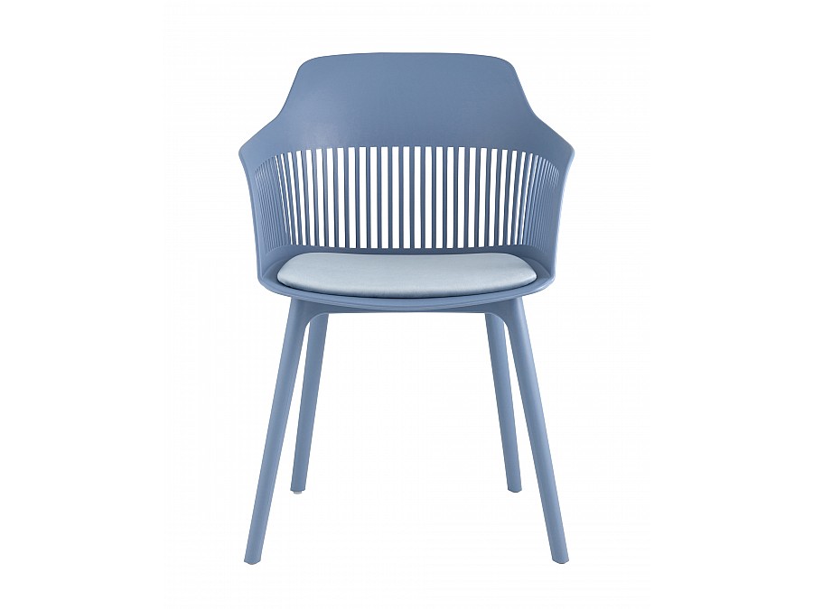 Стул Crocus с подушкой велюр голубой