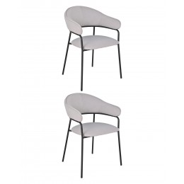 Стул обеденный Leya светло-серый 2 шт.