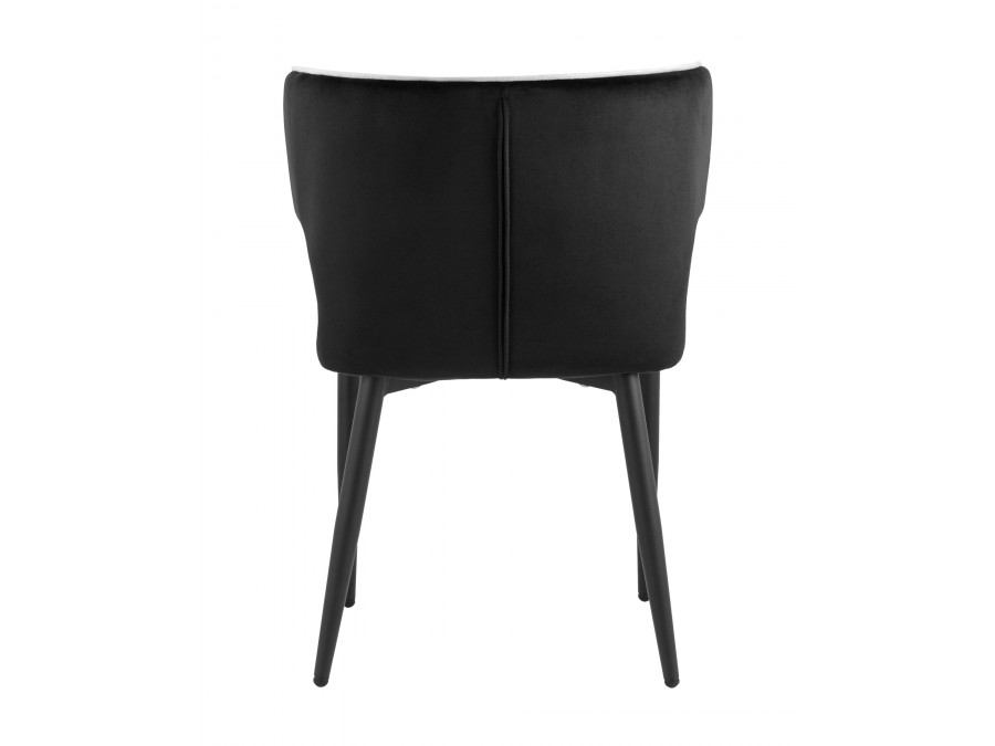 Стул Матео с кантом велюр черный