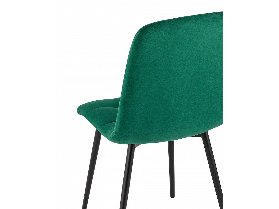 Стул Oliver велюр тёмно-зелёный