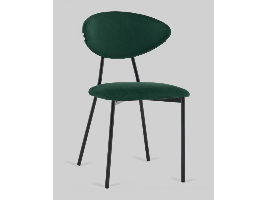 Стул обеденный Квинси велюр зеленый