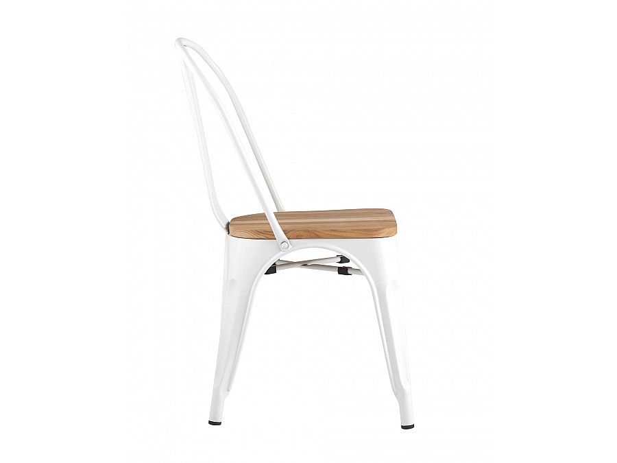 Стул TOLIX WOOD белый глянцевый