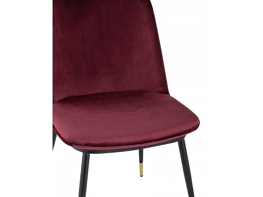 Стул Мелисса велюр бордовый