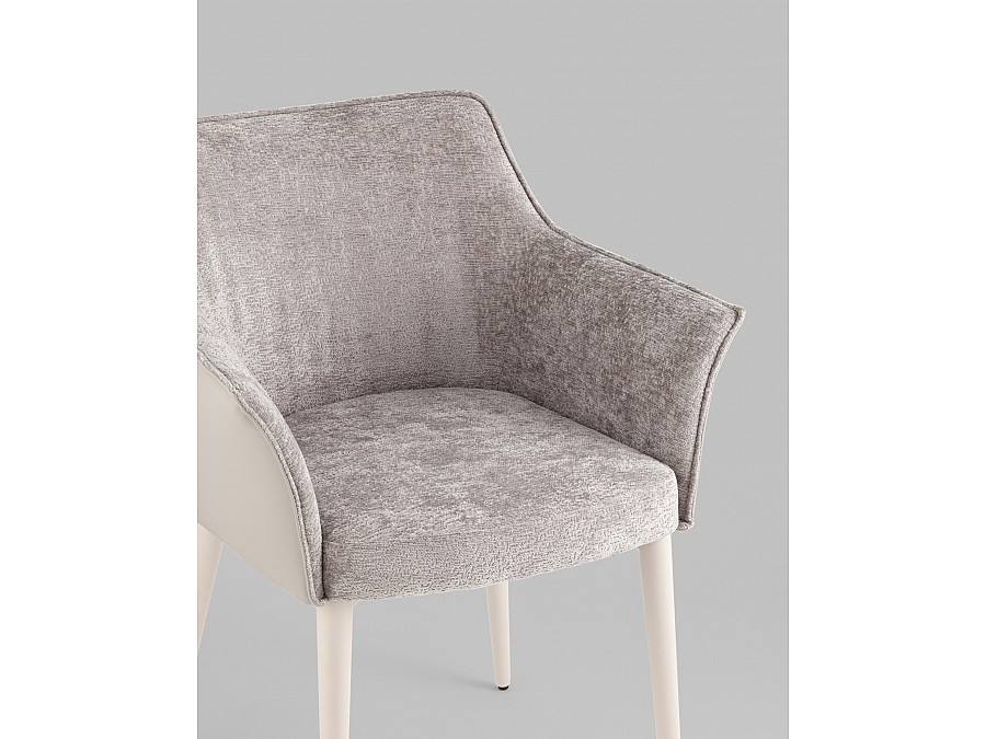 Стул обеденный Feston слоновая кость букле с экокожей