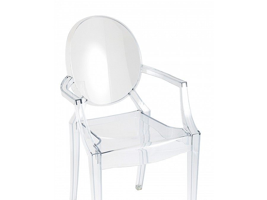 Стул Victoria Ghost с подлокотниками прозрачный