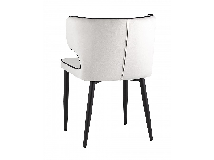 Стул Матео с кантом велюр светло-серый