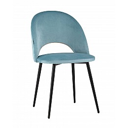 Стул Меган велюр пыльно-голубой