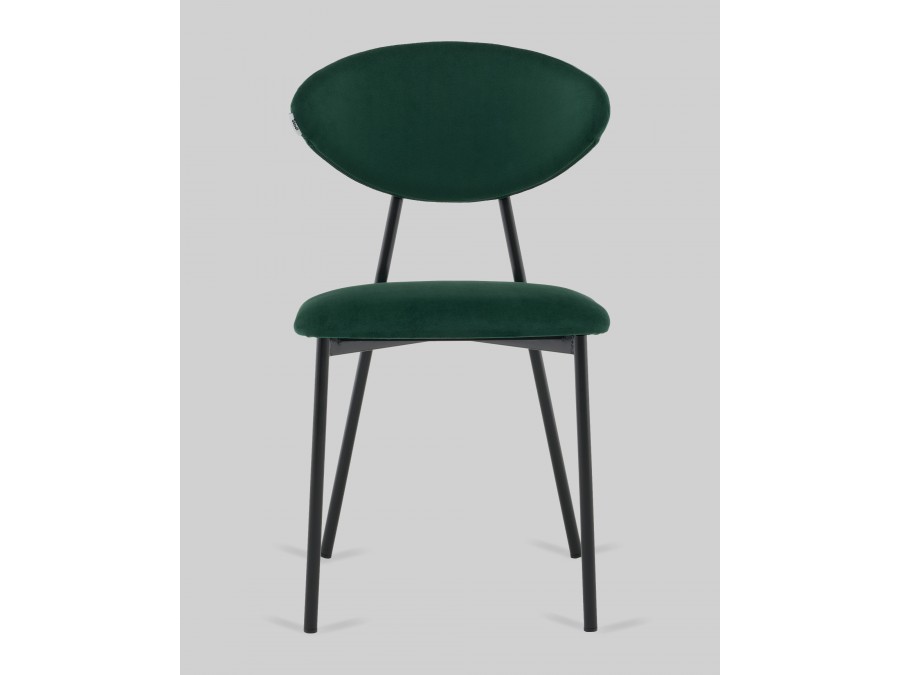Стул обеденный Квинси велюр зеленый