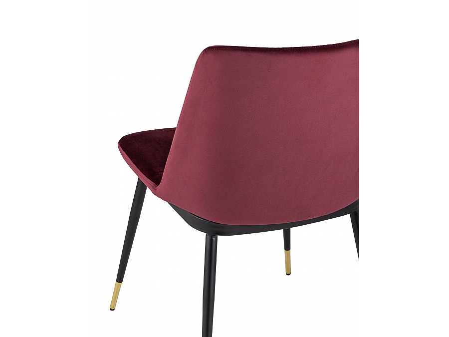 Стул Мелисса велюр бордовый