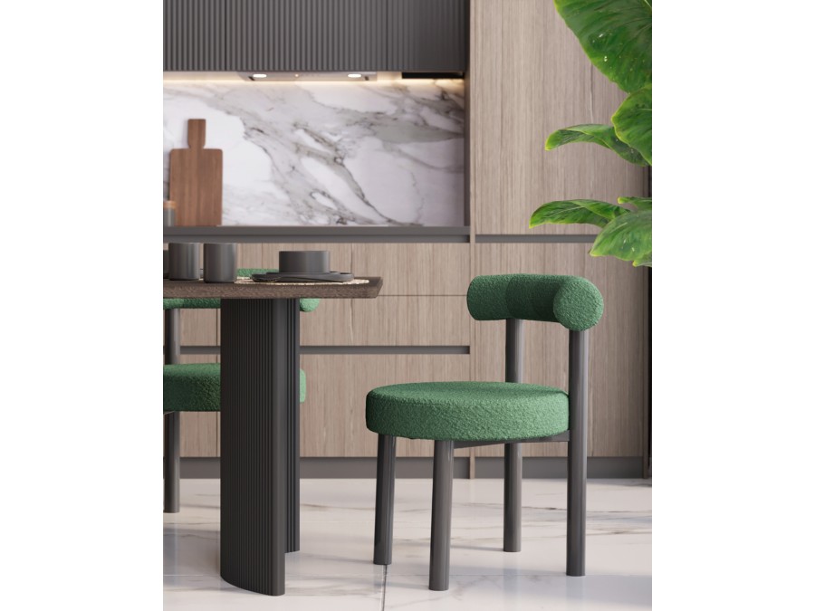 Стул обеденный Tomo зелёный